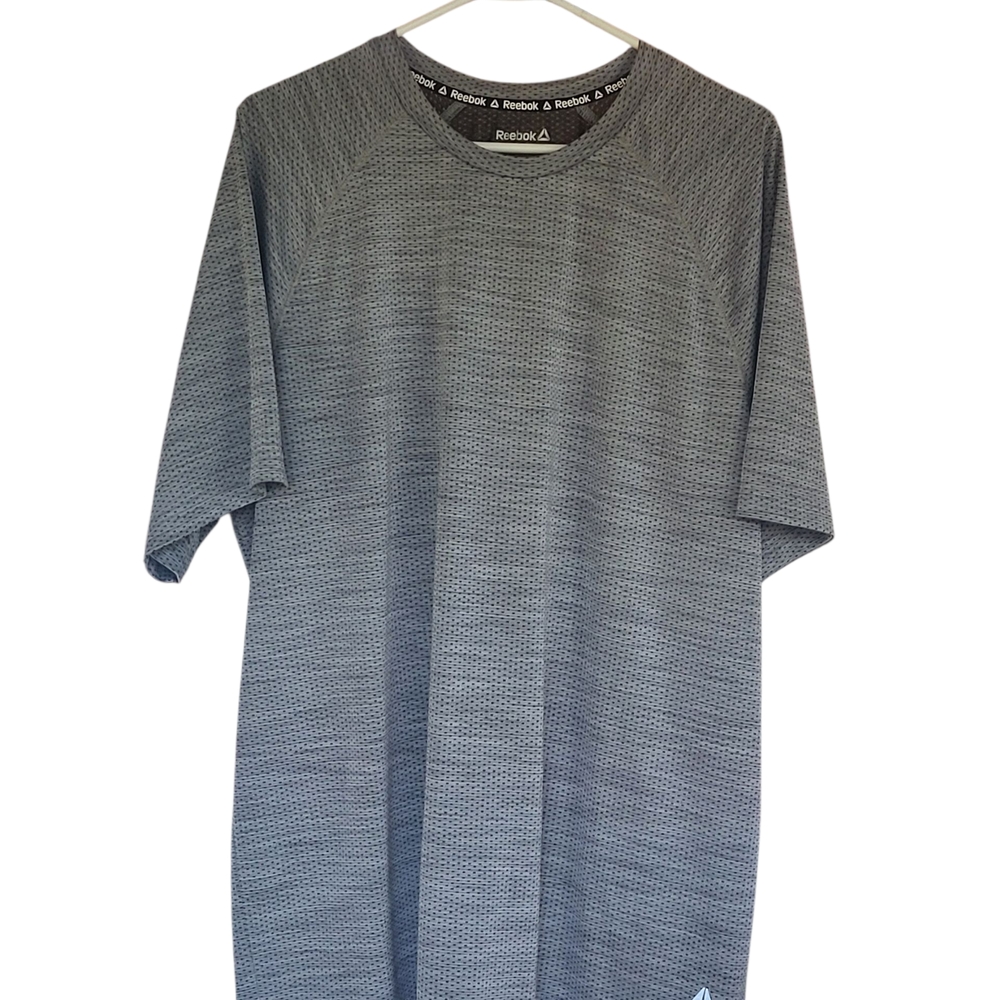 Reebok Men's Short Sleeve Heathered Gray Tee